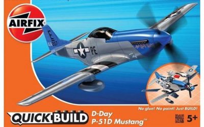 AIRFIX Maquette avion  Am&eacute;rique du Nord P-51 Mustang D-Day QUICK BUILD