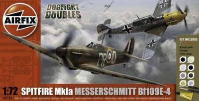 AIRFIX Maquette avion  Spitfire Mk.1A / Messerschmitt Bf 109E Dogfight