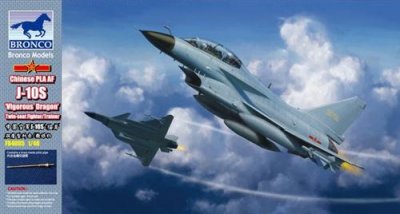 BRONCO MODELS Maquette avion  Chengdu J-10S biplace- 1/48 - Maquette d