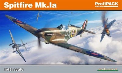 EDUARD Maquette avion  Spitfire Mk.Ia, &eacute;dition Profipack- 1/48 - Maque