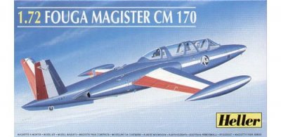 HELLER Maquette avion  Fouga Magister CM.170 -1/72 - Maquette d'avion