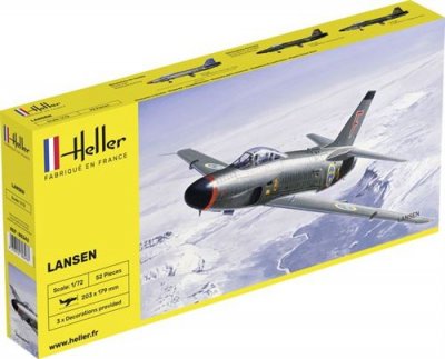 HELLER Maquette avion  SAAB 32 LANSEN-1/72 - Maquette d'avion