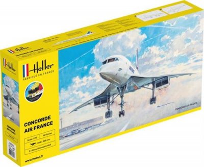 HELLER Maquette avion  STARTER KIT (Kit de d&eacute;marrage) Concorde AF-1/72