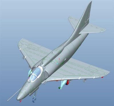HOBBYBOSS Maquette avion Hobby Boss A-4F Sky Hawk-1/72 - Maquette d'avion