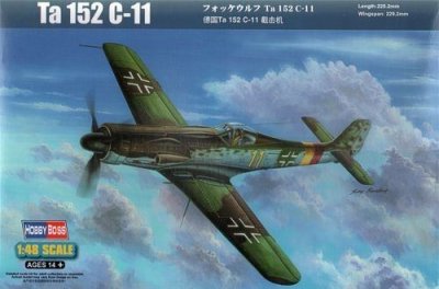 HOBBYBOSS Maquette avion Hobby Boss Focke-Wulf Ta 152C-11- 1/48 - Maquette d'av