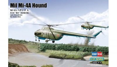 HOBBY BOSS Maquette avion  Mil Mi-4A Hound A -1/72 - Maquette d'avion