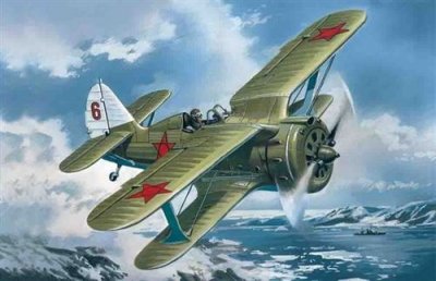 ICM Maquette avion  I-153, Biplan sovi&eacute;tique de la 2&egrave;me GM- 1/48 - Maq