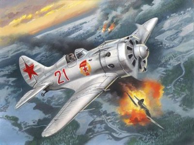 ICM Maquette avion  I-16 type 24, Chasseur sovi&eacute;tique de la 2&egrave;me GM- 1/