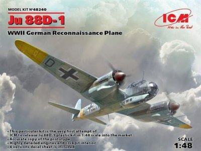 ICM Maquette avion  Junkers Ju-88D-1, avion de reconnaissance allemand