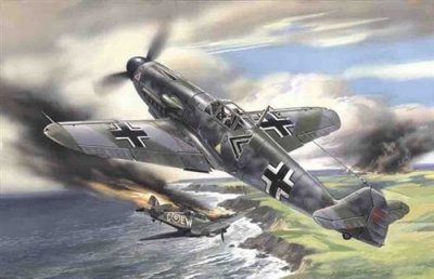 ICM Maquette avion  Messerschmitt Bf 109F-2- 1/48 - Maquette d'avion