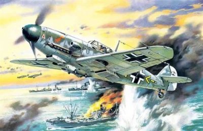 ICM Maquette avion  Messerschmitt Bf 109F-4B- 1/48 - Maquette d'avion