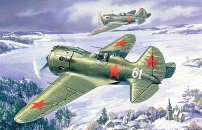 ICM Maquette avion  Polikarpov I-16 type 24 avec roues-1/72 - Maquette