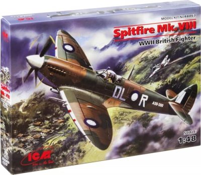 ICM Maquette avion  Supermarine Spitfire Mk.VIII- 1/48 - Maquette d'av