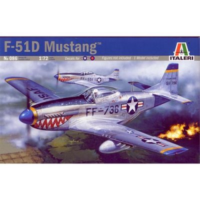 ITALERI Maquette avion  North American P-51D Mustang. D&eacute;calques : 65th