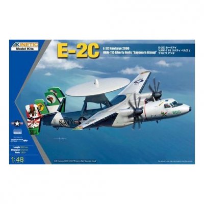 KINETIC Maquette avion  E-2C Hawkeye 2000 LIB BELLS ASTUGI- 1/48 - Maq