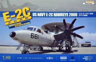 KINETIC MODEL KITS Maquette avion Kinetic Grumman Hawkeye E-2C 2000 (8 pales d'h&eacute;lice)- 1