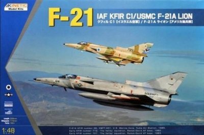  Maquette avion Kinetic KFIR C1/F-21- 1/48 - Maquette d'avion