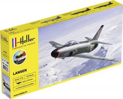 HELLER Maquette avion : kit complet : saab 32 lansen