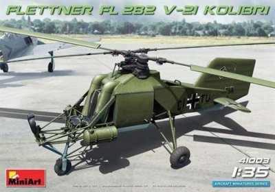 MINI ART Maquette avion  Flettner Fl-282V-21 H&eacute;licopt&egrave;re Kolibri- 1/35