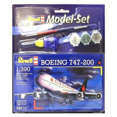 REVELL Maquette avion  Boeing 747-200 Model Set - coffret contenant la