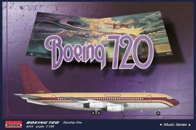 RODEN Maquette avion  Boeing 720 Starship 1-1/144 - Maquette d'avion