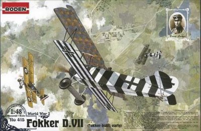  Maquette avion Roden Fokker D.VII- 1/48 - Maquette d'avion