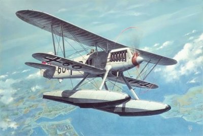 RODEN Maquette avion  Heinkel He-51B-2 hydravion- 1/48 - Maquette d'av