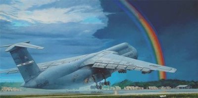  Maquette avion Roden Lockheed C-5B Galaxy-1/144 - Maquette d'avion