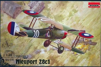 RODEN Maquette avion  Nieuport 28c.1- 1/32 - Maquette d'avion