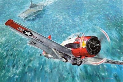  Maquette avion Roden North-American T-28C Trojan- 1/48 - Maquette d'a