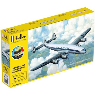 HELLER Maquette Avion Starter Kit L-749 Constellation Air France - 