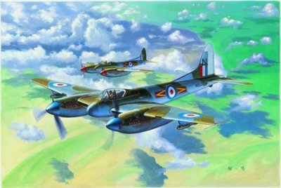 TRUMPETER Maquette avion  DE HAVILLAND HORNET F.3- 1/48 - Maquette d'a
