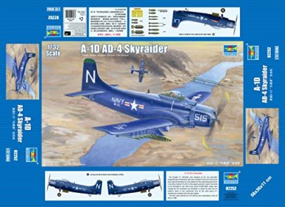 TRUMPETER Maquette avion  Douglas A-1D Skyraider - - Maquette d'avion