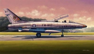TRUMPETER Maquette avion  F-100F SUPER SABRE- 1/48 - Maquette d'avion