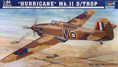 TRUMPETER Maquette avion  Hawker Hurricane Mk.IID/Tropical- 1/24 - Maq