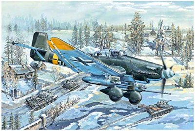 TRUMPETER Maquette avion  Junkers Ju-87G-2 Stuka - 1/24 - Maquette d'a