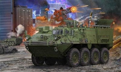 TRUMPETER Maquette avion  M1129 Stryker transport de mortier (MCV-B) -