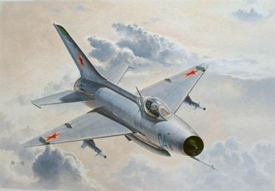 TRUMPETER Maquette avion  MIG-21 F-13 / J-7 FIGHTER- 1/48 - Maquette d