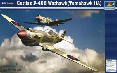 TRUMPETER Maquette avion  P-40B WARHAWK- 1/48 - Maquette d'avion