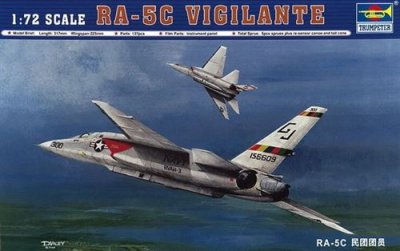 TRUMPETER Maquette avion  RA-5C VIGILANTE-1/72 - Maquette d'avion