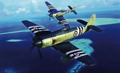 TRUMPETER Maquette avion  SEA FURY FB.11- 1/48 - Maquette d'avion