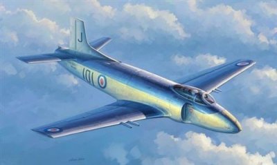 TRUMPETER Maquette avion  Supermarine Attacker F.1- - Maquette d'avion