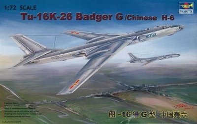 TRUMPETER Maquette avion  Tupolev Tu-16K-26 Badger G/ H-6 chinois-1/72
