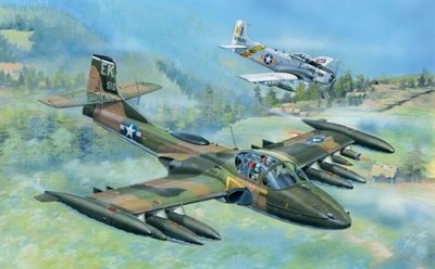 TRUMPETER Maquette avion  US A-37A LIBELLULE- 1/48 - Maquette d'avion