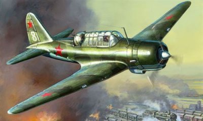 ZVEZDA Maquette avion  LA-5 chasseur sovi&eacute;tique - 1/48 - Maquette d'av