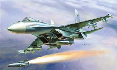 ZVEZDA Maquette avion  Sukhoi Su-27Sm -1/72 - Maquette d'avion