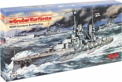 ICM Maquette Bateau : Cuirass&eacute; Allemand Gro&szlig;er Kurf&uuml;rst 1914