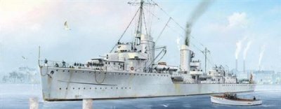 TRUMPETER Maquette bateau : destroyer allemand zerst&ouml;rer z-7 1942