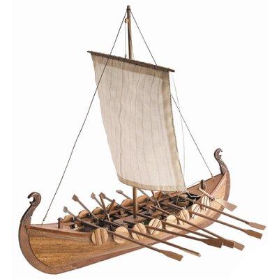 GENERIQUE Maquette bateau en bois : Drakkar de vikings