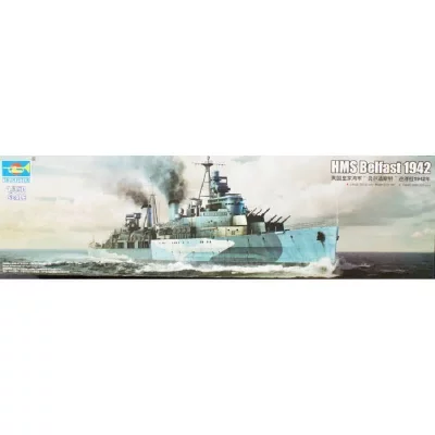 GENERIQUE Maquette bateau Trumpeter HMS BELFAST 1942- 1/350 - Maquette de batea
